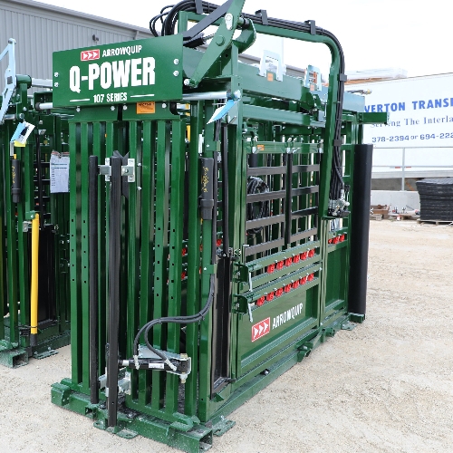 Head Sweep on Q-Power 107 Series hydraulic cattle chute