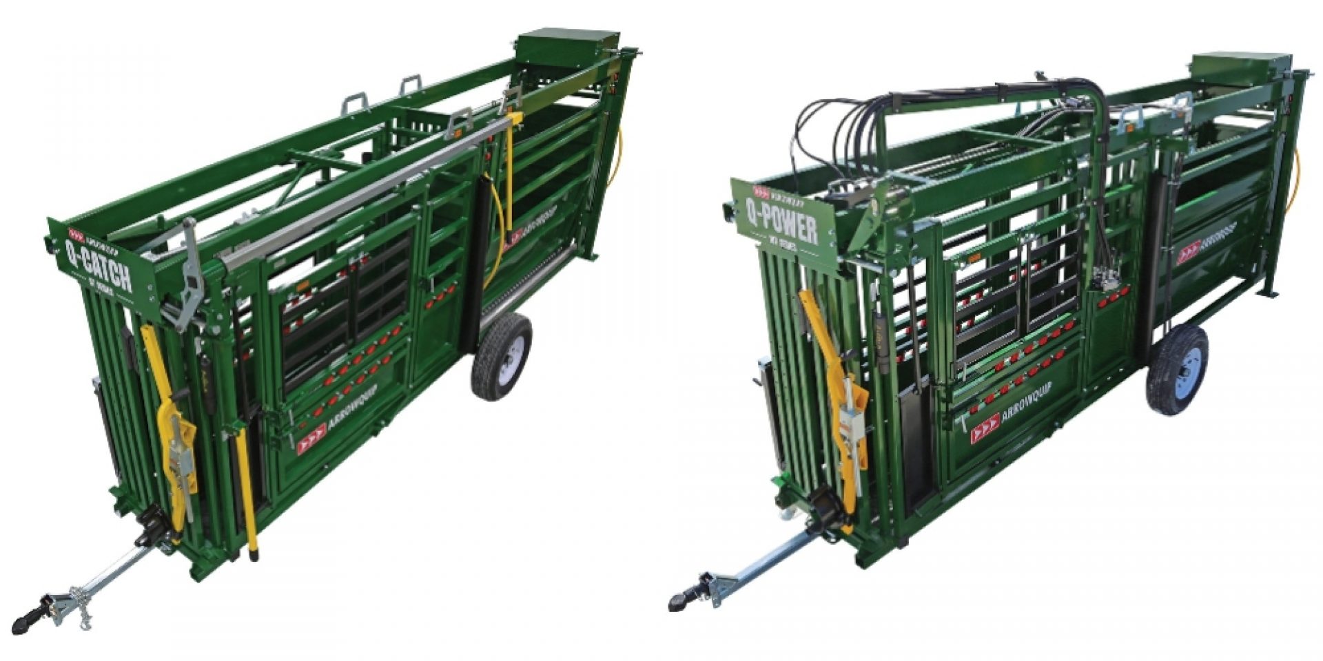 Q-Catch 87 Series Portable Chute & Alley and Q-Power 107 Series Hydraulic Portable Cattle Chute & Alley