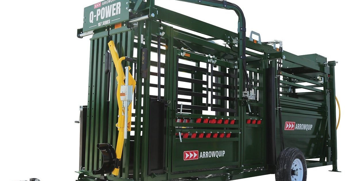 Q-Power Hydraulic Portable Squeeze Chute & Alley | Arrowquip