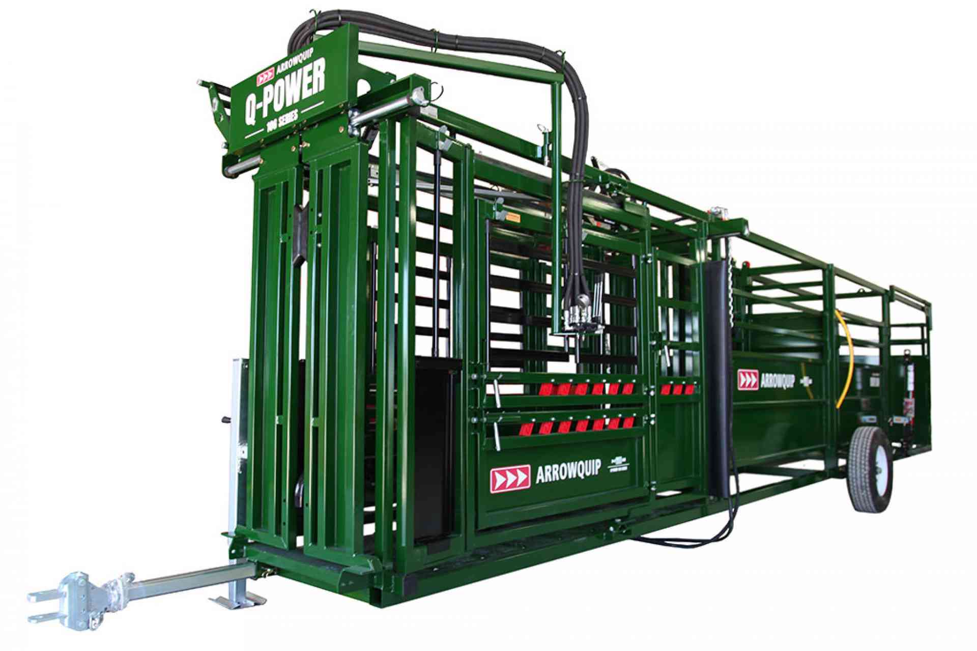 Portable Cattle Squeeze Chute, Cattle Alley & Cattle Tub | Hydraulic Squeeze Chute Upgrade Image | Arrowquip Cattle Equipment