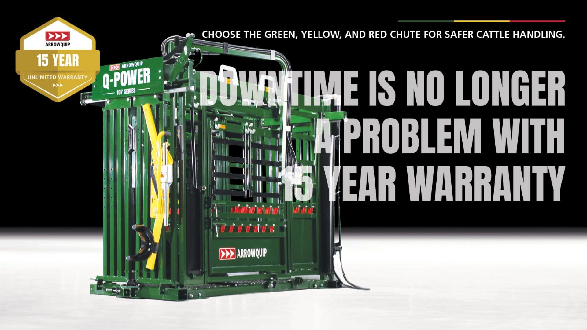 The Q-Power 107 Series hydraulic cattle chute