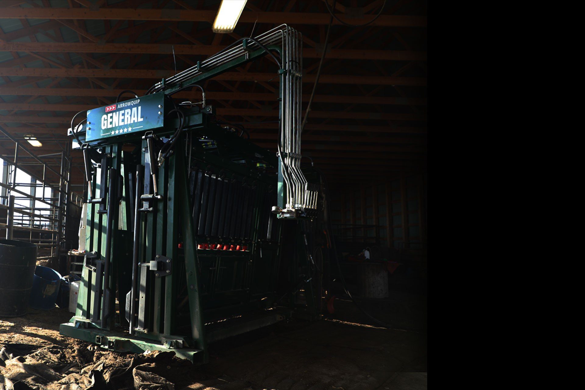 The General Hydraulic Chute in Cattle Feedlot