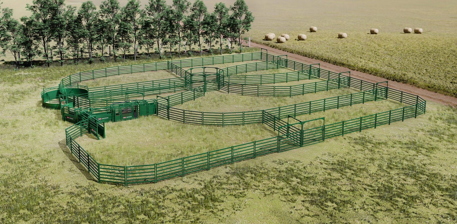Large handling system above