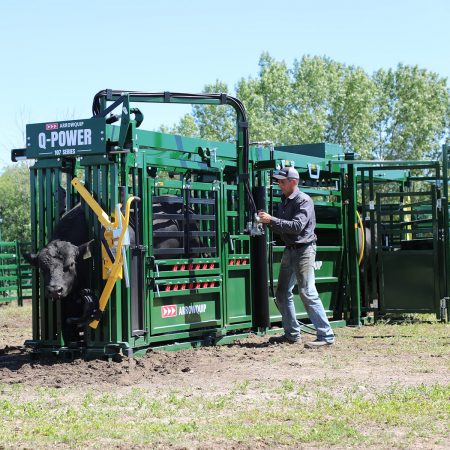 Hydraulic Portable Cattle Chute, Alley & Tub | Arrowquip