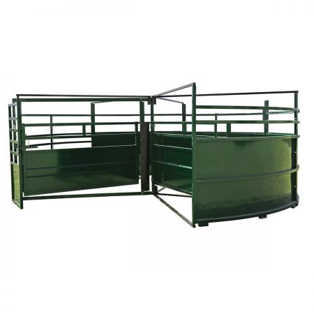 Side Profile of 3E BudFlow Cattle Crowding Tub entry gates