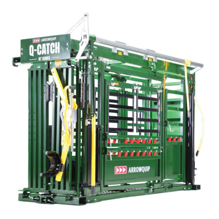 Side profile of Q-Catch 87 Series cattle chute with palpation cage