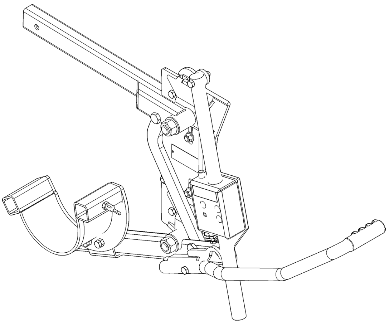 Dessin d'un lève-tête pour bovins par Arrowquip