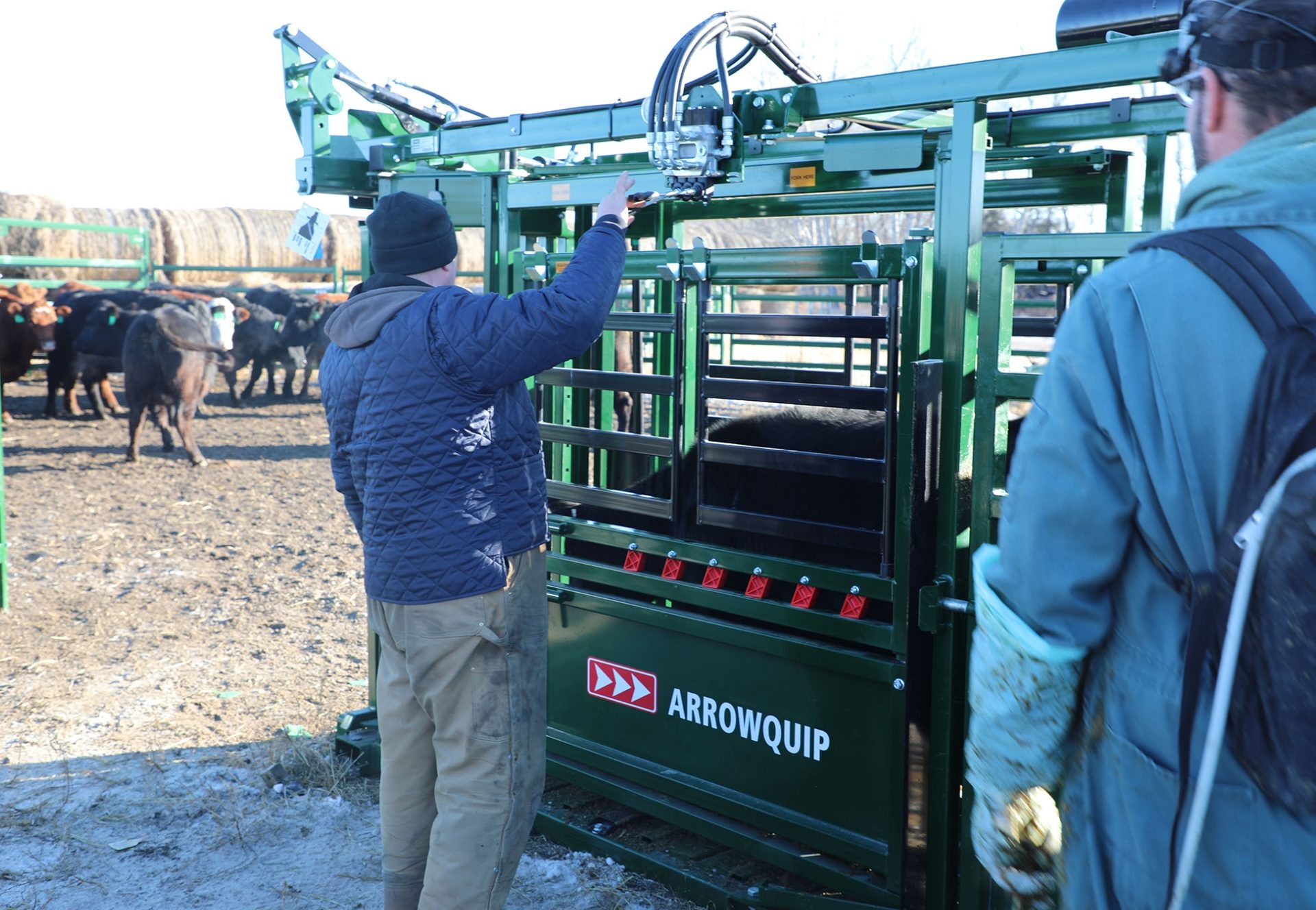 Winter Livestock Handling in the Q-Power 104 Series