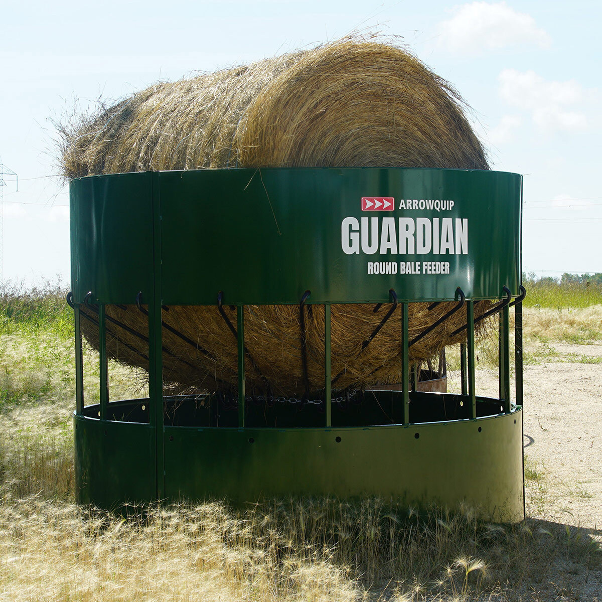 Guardian Round Bale Feeder, No Waste Hay Feeder