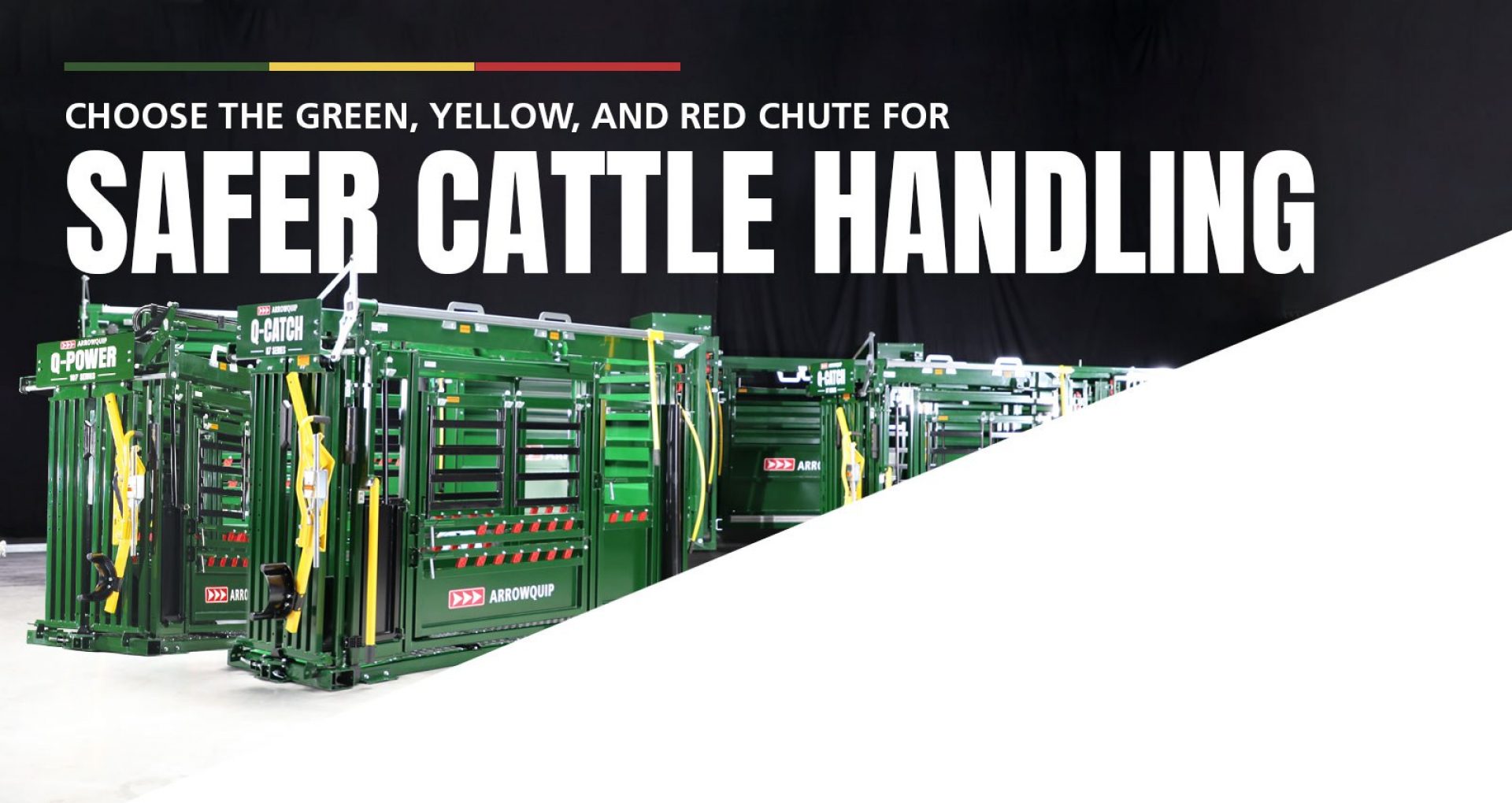 Safer Cattle Handling with the red, yellow and green chute